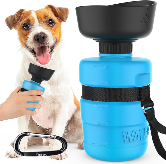 Pet Water Bottle for Dogs, Dog Water Bottle Foldable, Dog Travel Water Bottle, Dog Water Dispenser, Lightweight & Convenient for Travel BPA Free